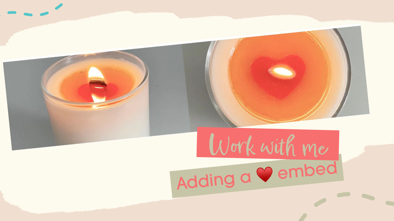 Heart Embed in Beesoy Candle