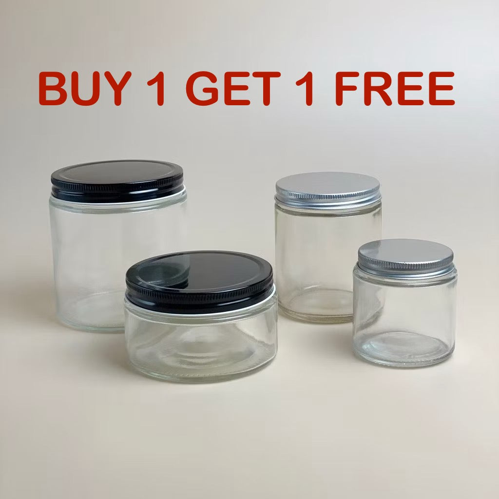 Transparent Glass Candle Jar 120ml / 200ml / 250ml /500ml