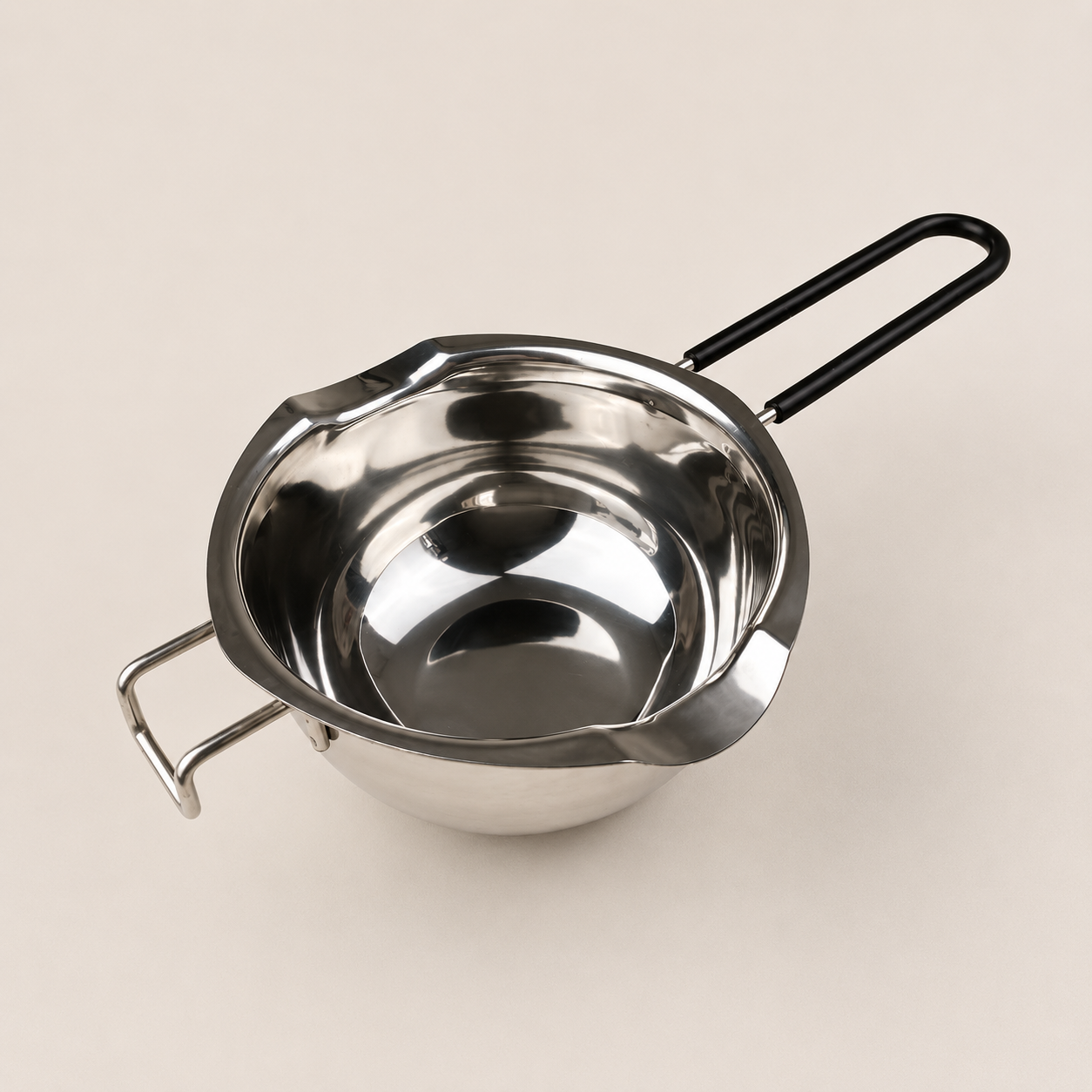 Stainless Steel Double Boiler Pot with silicone handle