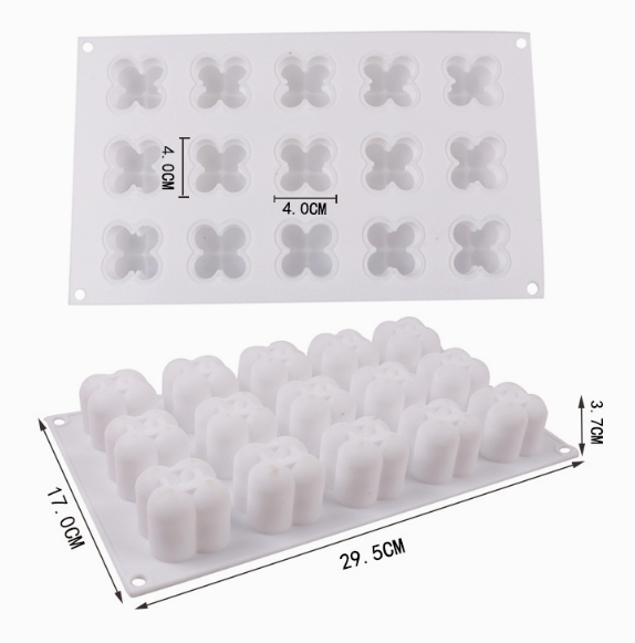 Singe-cavity / 6-cavity / 15-cavity 3D Bubble Rubiks Cube | Heart Bubble Silicone Molds