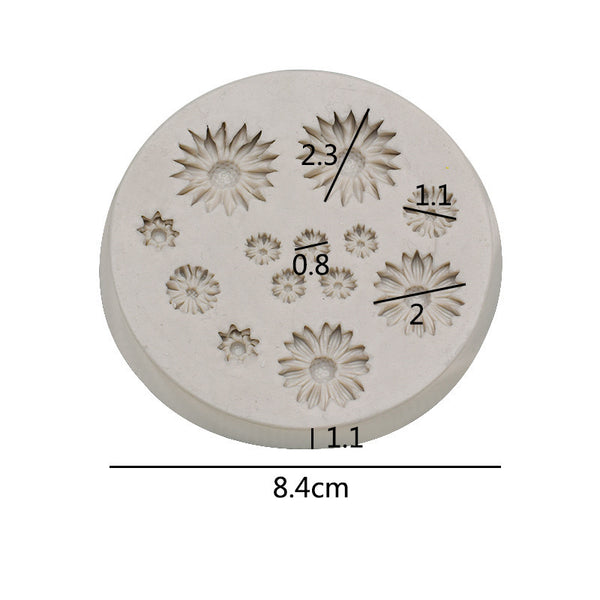 Floral Silicone Molds - Daisy, Chrysanthemum, Cherry Blossom, Rose
