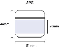 Frosted PP Jar with inner lid - 10g | 30g | 50g | 80g | 100g | 150g | 200g | 250g