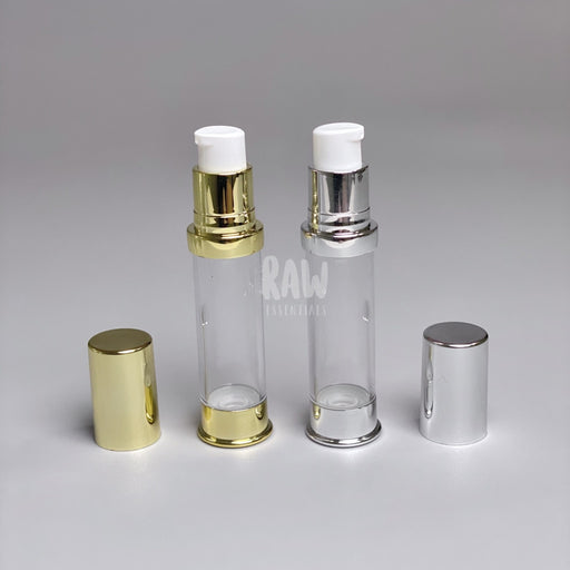 Reusable Airless Pump Bottles - Metallic Packaging