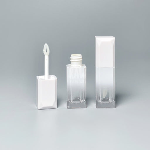 20Pcs 5Ml Gem Lip Gloss Tube - Pure White Packaging