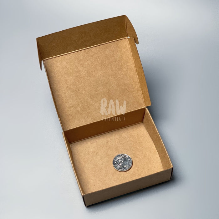 3.8 X 3.1 1.1 Wide Rectangle Box (Pack Of 50) Kraft Brown Packaging