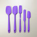 5Pc Silicone Spatula Set Purple Tools & Accessories
