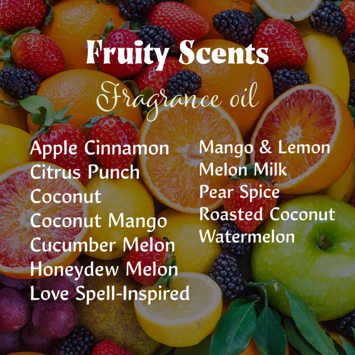 Fruity Fragrance Oils for Soap and/or Candles (20g-50g)