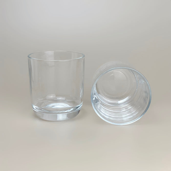 WHOLESALE 300ml Rounded-Bottom Glass Candle Jars 8x9cm