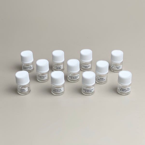 Fragrance oil sniffing set