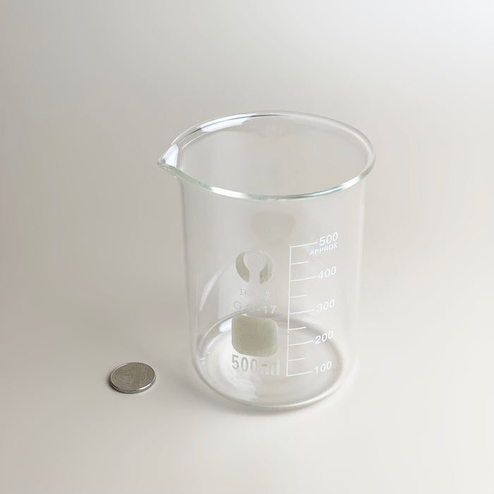 Glass Beaker - 10ml / 25ml / 100ml / 500ml