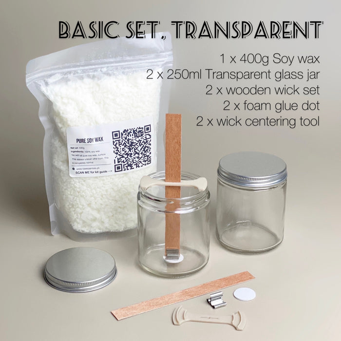 Basic Wooden Wick Candle-Making Kit (Read description for Kit Variations)