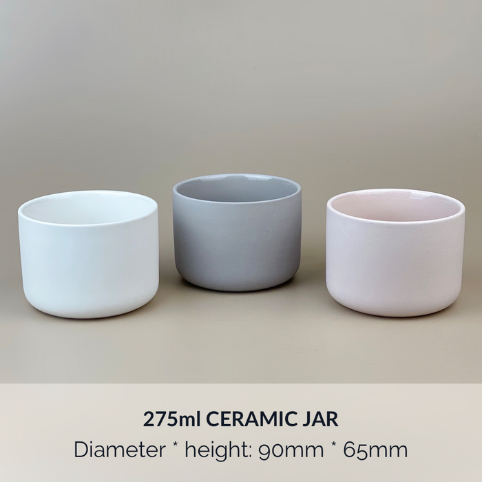 275ml Wide Ceramic Jars for Candles