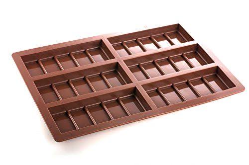 6-cavity Chocolate Bar Silicone Mold