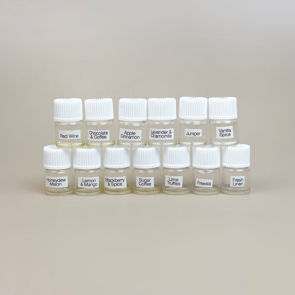 Fragrance oil sniffing set