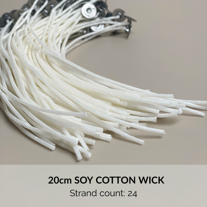 20pc/100pc 24 | 35 | 40 | 50 | 60 | 72-strand Soy Cotton Wick for candles