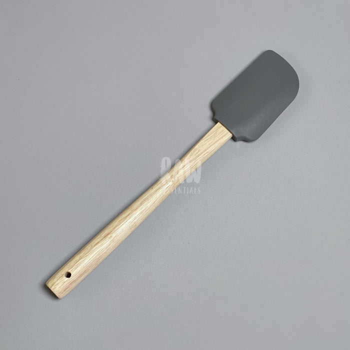 Silicone Spatula W/ Wooden Handle Regular / Grey Tools & Accessories