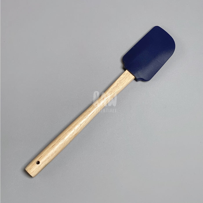 Silicone Spatula W/ Wooden Handle Regular / Navy Blue Tools & Accessories