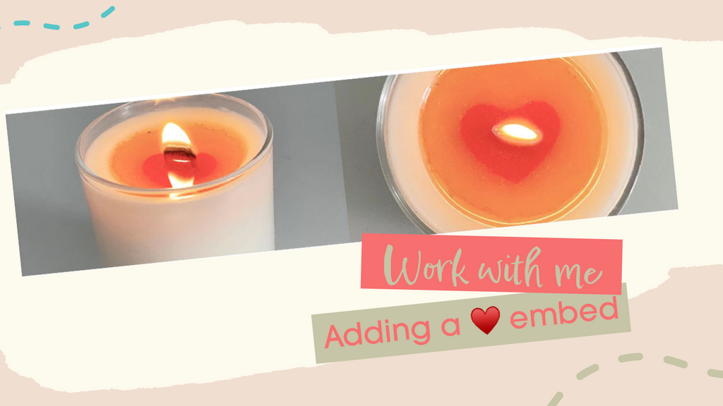 Heart Embed in Beesoy Candle