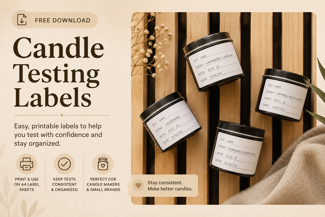 Candle Testing Labels (Free Download)