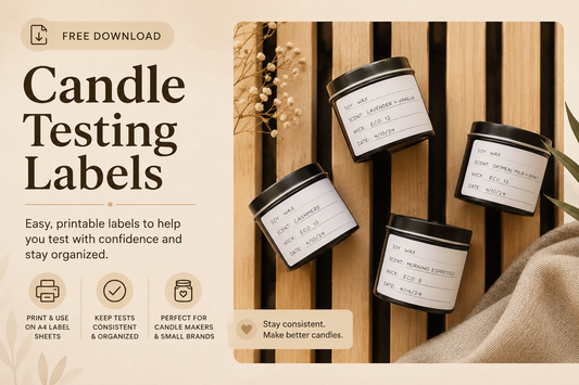 Candle Testing Labels (Free Download)