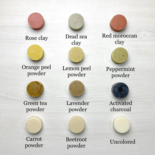 Natural Soap Colorants - Swatches