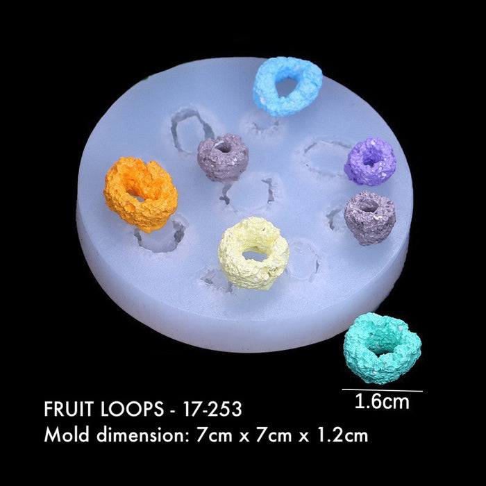 3D Food Silicone Mold - Ice cream / Biscuit / Cookie / Fruit loops / Croissant / Cake