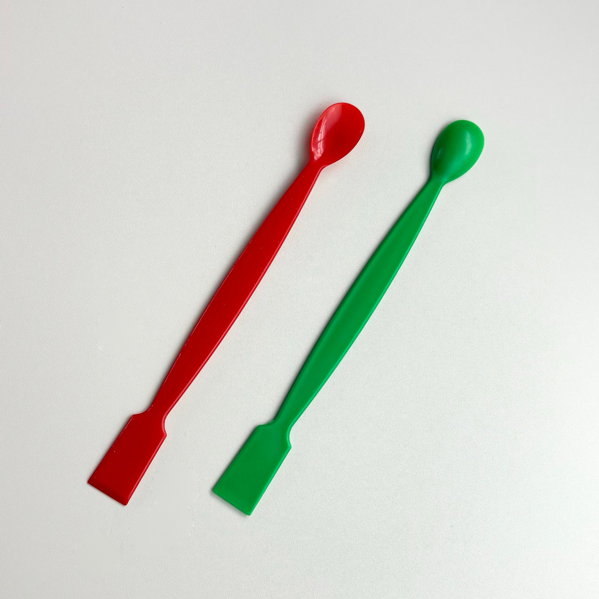 Dual-ended plastic spoon