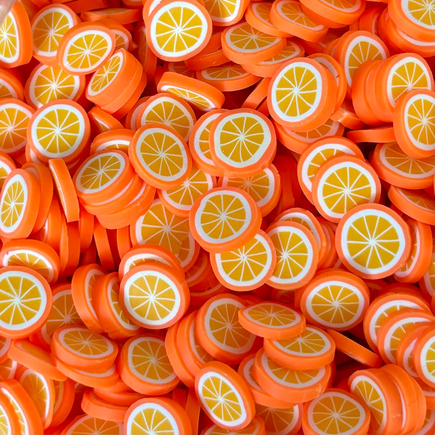 Plastic Polymer Fimo Fruit Slices for crafts (10mm)