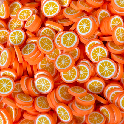 Plastic Polymer Fimo Fruit Slices for crafts (10mm)