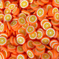 Plastic Polymer Fimo Fruit Slices for crafts (10mm)