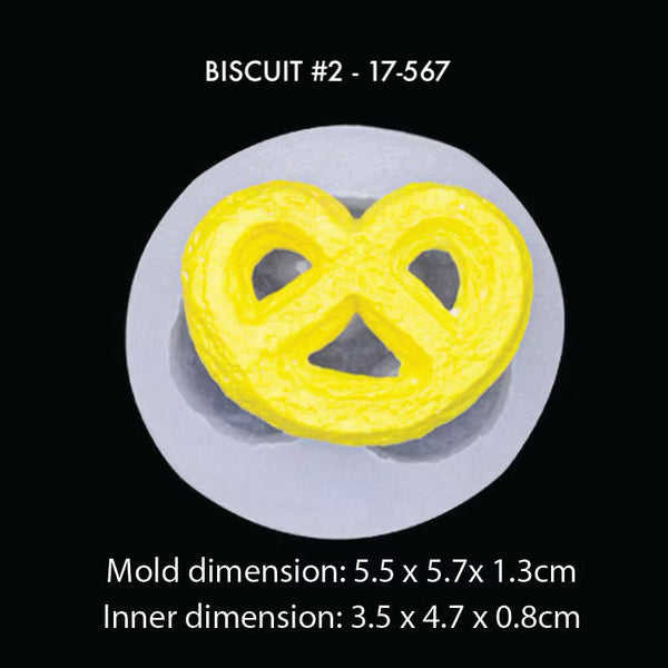 3D Food Silicone Mold - Ice cream | Biscuit | Cookie | Chocolate | Fruit loops | Croissant | Cake