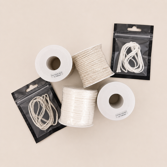 1-meter Sample Eco Series / Cotton Core Wick for candles for Soy Wax Candle Making
