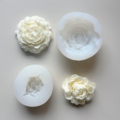 3D Floral Candle Silicone Molds - Peony | Jasmine