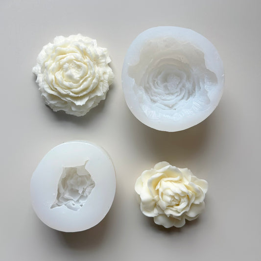 3D Floral Candle Silicone Molds - Peony | Jasmine