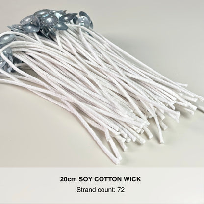 20pc/100pc 24 | 35 | 40 | 50 | 60 | 72-strand Soy Cotton Wick for candles