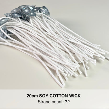 20pc/100pc 24 | 35 | 40 | 50 | 60 | 72-strand Soy Cotton Wick for candles