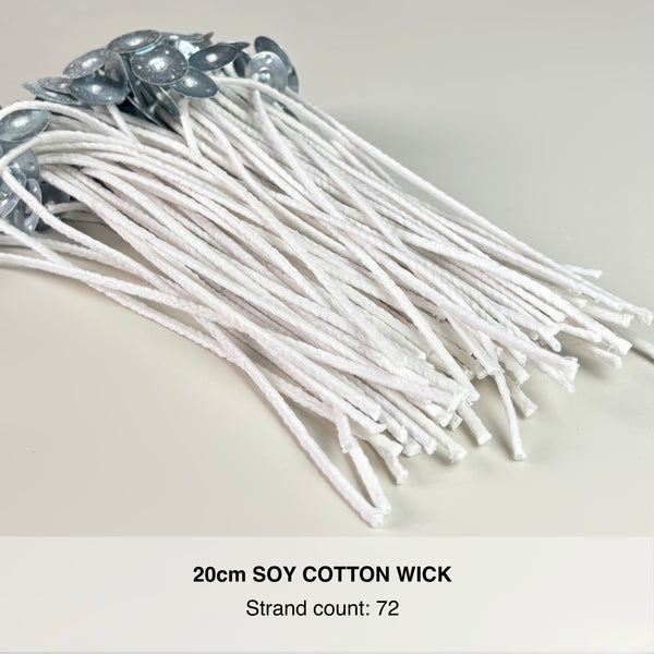 20pc/100pc 24 | 35 | 40 | 50 | 60 | 72-strand Soy Cotton Wick for candles
