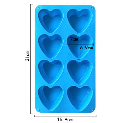 Heart Silicone Molds - assorted