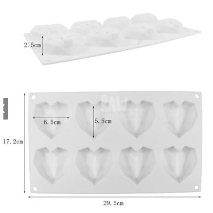 Heart Silicone Molds - assorted
