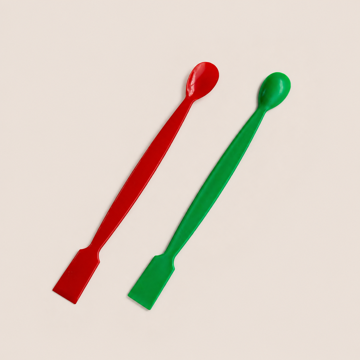 Dual-ended plastic spoon