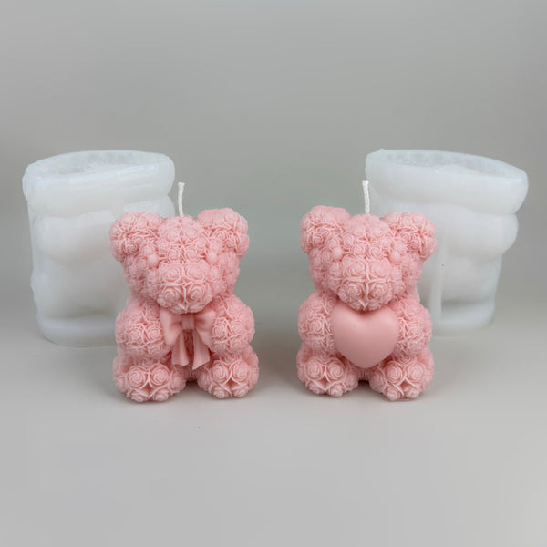 3D Bear Silicone Mold for candles