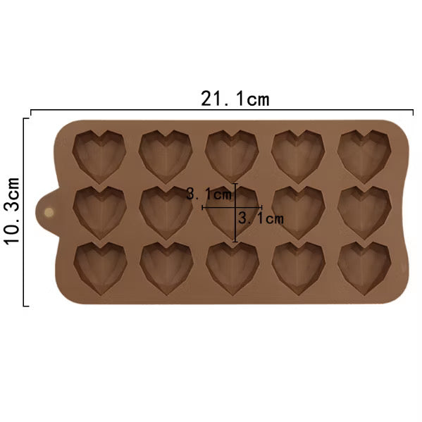 Heart Silicone Molds - assorted