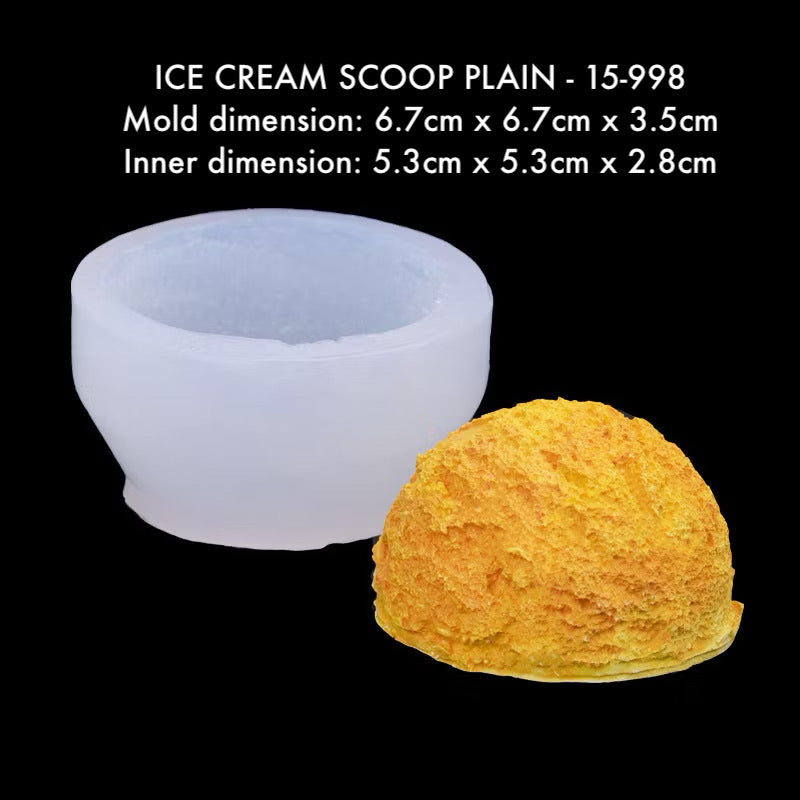 3D Food Silicone Mold - Ice cream | Biscuit | Cookie | Chocolate | Fruit loops | Croissant | Cake