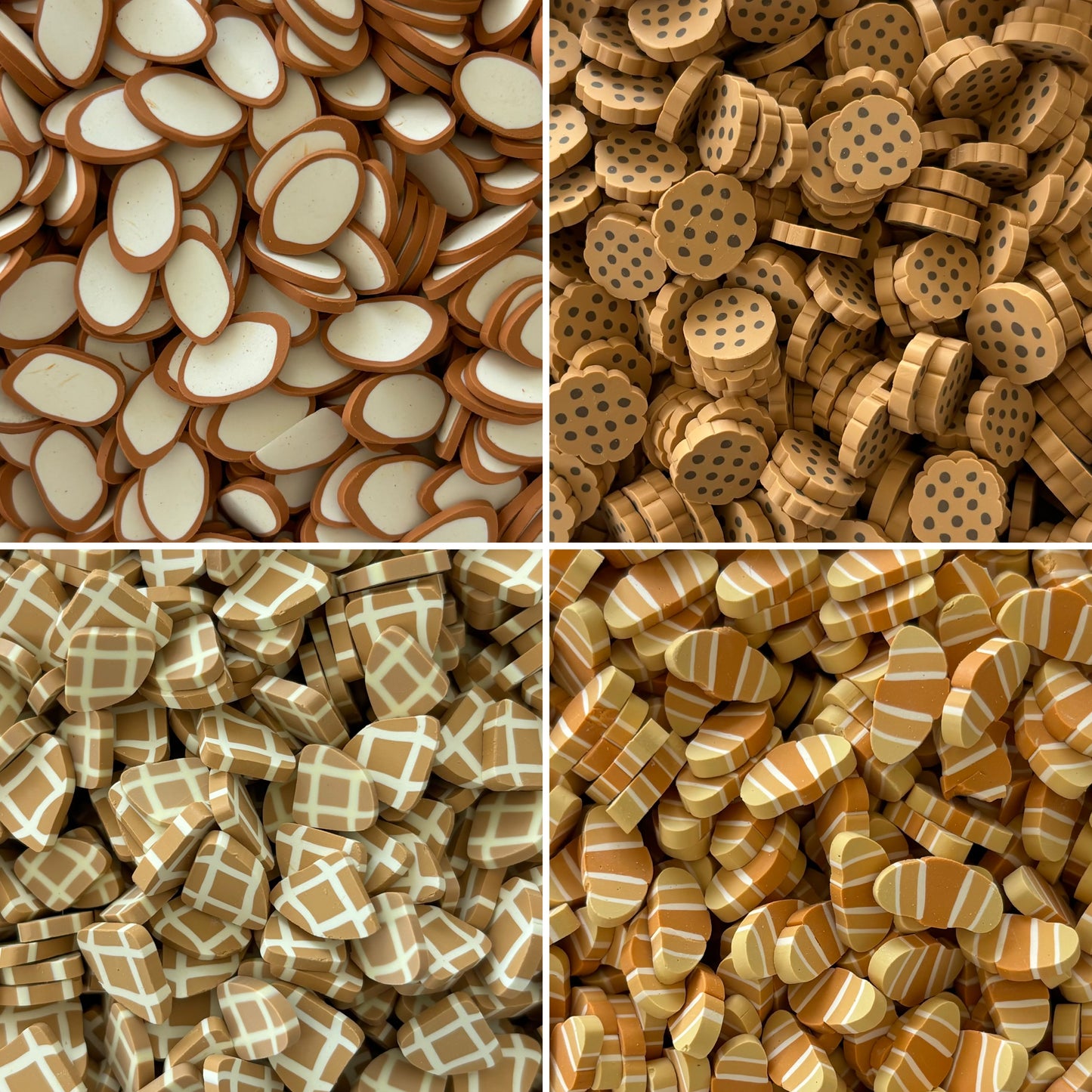 NOT EDIBLE! PLASTIC Bakery-themed Polymer Sprinkles for slime and other crafts