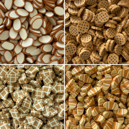NOT EDIBLE! PLASTIC Bakery-themed Polymer Sprinkles for slime and other crafts