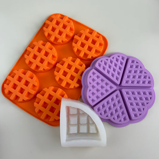 Waffle Silicone Molds - assorted