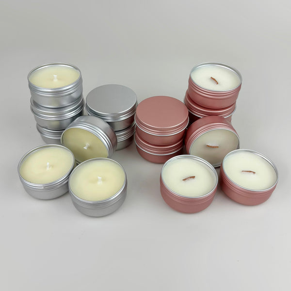 SALE: Unlabeled 50ml Scented Tin Candle
