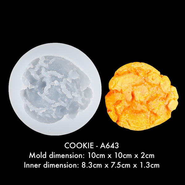 3D Food Silicone Mold - Ice cream | Biscuit | Cookie | Chocolate | Fruit loops | Croissant | Cake