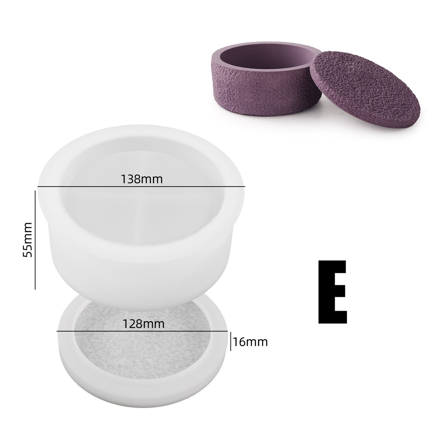 Silicone Jar Molds for concrete cement and resin crafts