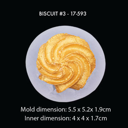 3D Food Silicone Mold - Ice cream | Biscuit | Cookie | Chocolate | Fruit loops | Croissant | Cake